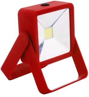 Led reflektor magnetický mini 1W 30lm Červený